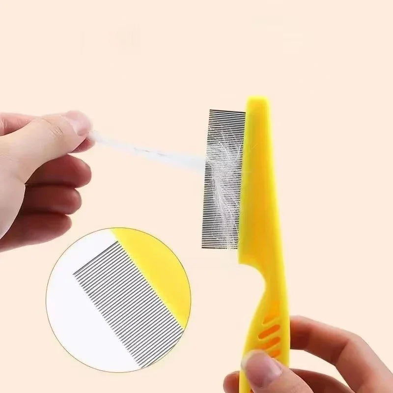 Pet Hair Shedding Comb Stainless Steel Flea Comb for Cat Dog Pet Comfort Flea Hair Grooming Comb Dog Brush Grooming Tools