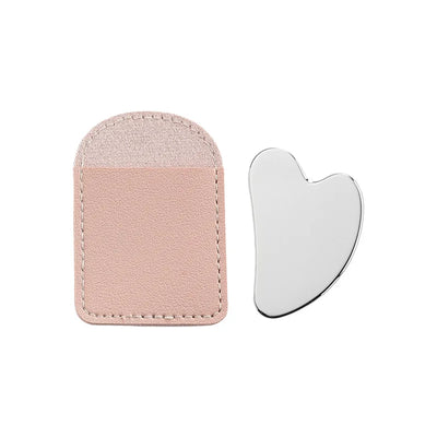 Facial Massage Scraper Stainless Steel Beauty Scraper Face Lift Law Full-Body Dolphin Heart Scraper Holster