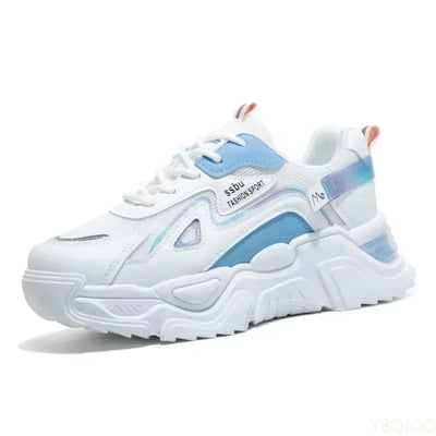 Sports shoes for women 2025 new fashion Korean version trendy fly woven breathable anti slip lightweight running shoes