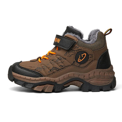 Winter Children's Casual Snow Ankle Boots Non-slip Outdoor Mountain Climbing Shoes Fashion Kids Waterproof Warm Sneakers