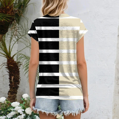 Womens Summer Tops Going Out Workout Outfits Spring Short-sleeved T Shirts Business Casual Dressy Fashion Trendy Clothes 2025