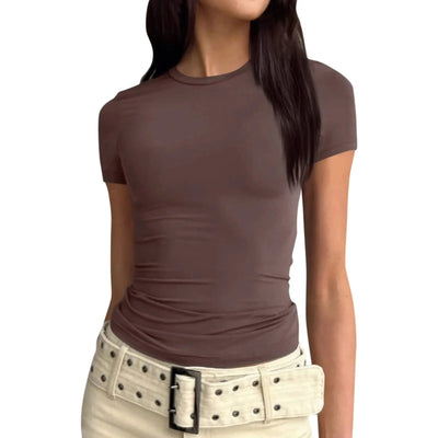 Women slim fit tops Short Sleeve Tee blouse