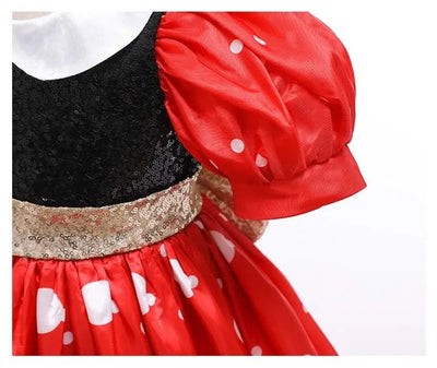Girls Party Dresses Children Summer Clothes Kids Minni Mouse Polka Dot Dress Girls Birthday Party Children's Day Costume