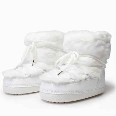 Snow Boots for Women Hairy Fuzzy Fluffy Furry Fur Boots 2025 Winter Boots for Women Waterprrof Pink Black White Fur Snow Boots
