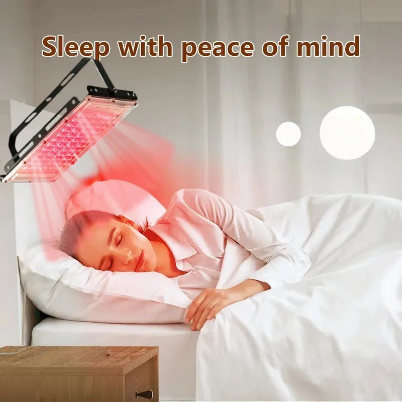 96LEDs Red Light Therapy Panel Lamp for Facial Anti Aging Skin Care Beauty 660nm Infrared Light Skin Care Device Beauty Health