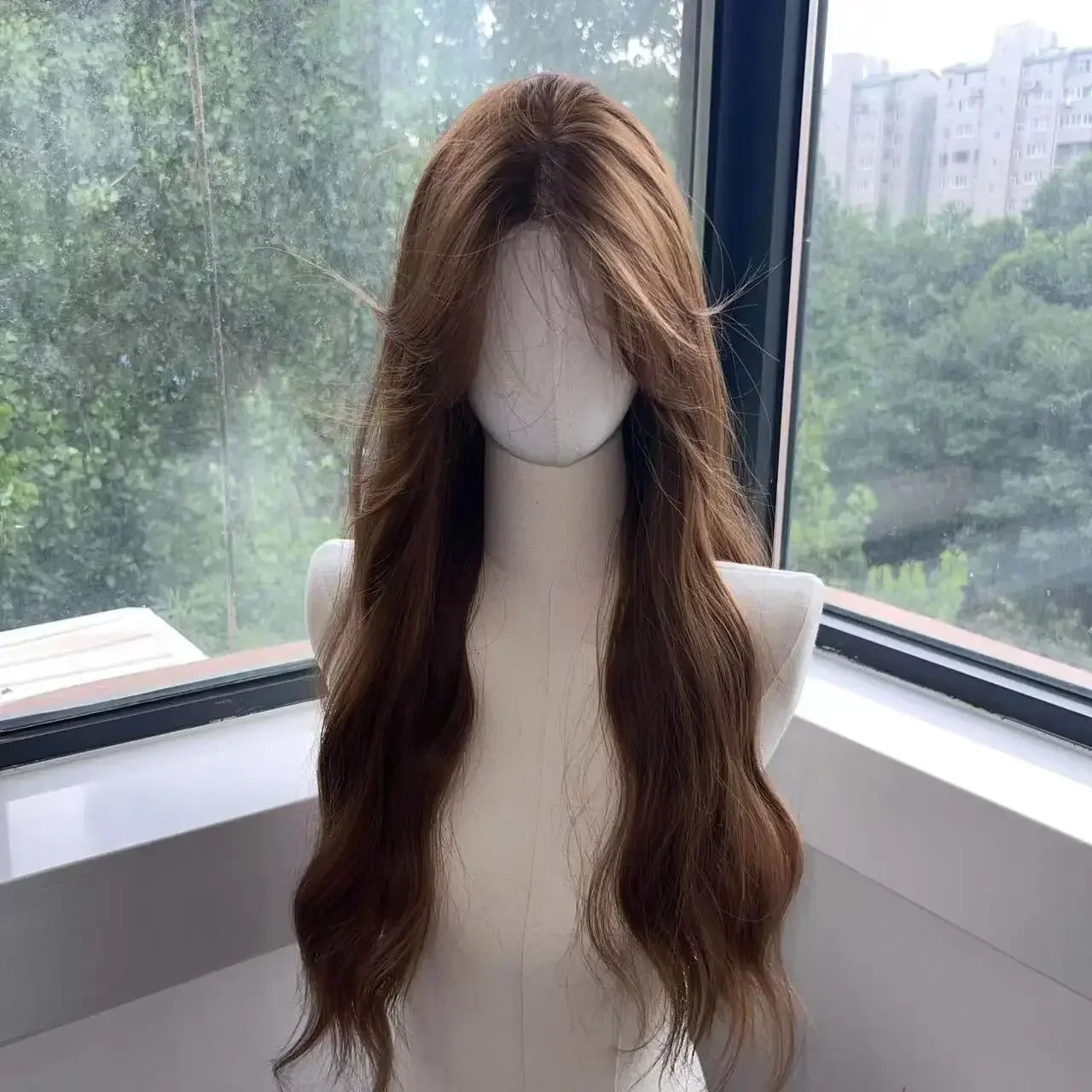 Black Wig Long Wavy Natural Hair Synthetic Wigs for Women 24inch High Quality Heat Resistance Wigs for Women Human Hair