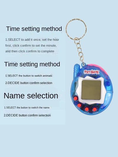 Retro Handheld Virtual Pet Game - Compact, Easy-to-Use, Interactive Fun - Perfect Gift for Holidays & Gamers