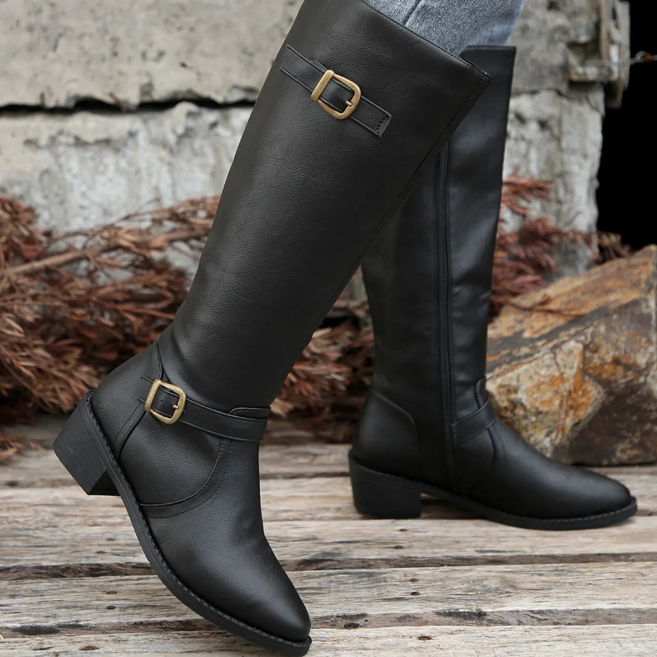 Women Boots Winter Fashion Knee High Boots Women High Quality Comfort Long Boots Outdoor Fashion Sexy Shoes Women Botas De Mujer