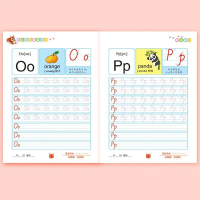 Hot SaleEnglish Excercise Book，Writing Learning English，For Kid Children kindergarten Exercises Calligraphy Practice Book libros