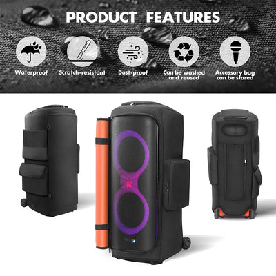 Party Speaker Dust Cover Anti-Slip Padded Speaker Protective Cover Nylon Double-Sided Speaker Storage Bag for JBL Party Box 710