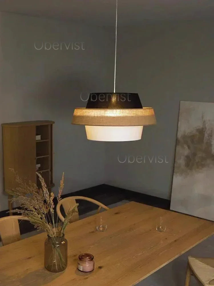Nordic Fabric Chandelier Lighting Living Dining Bedroom Modern Restaurant E27 Pendant Lights Home Decor Hanging Lamps Fixtures
