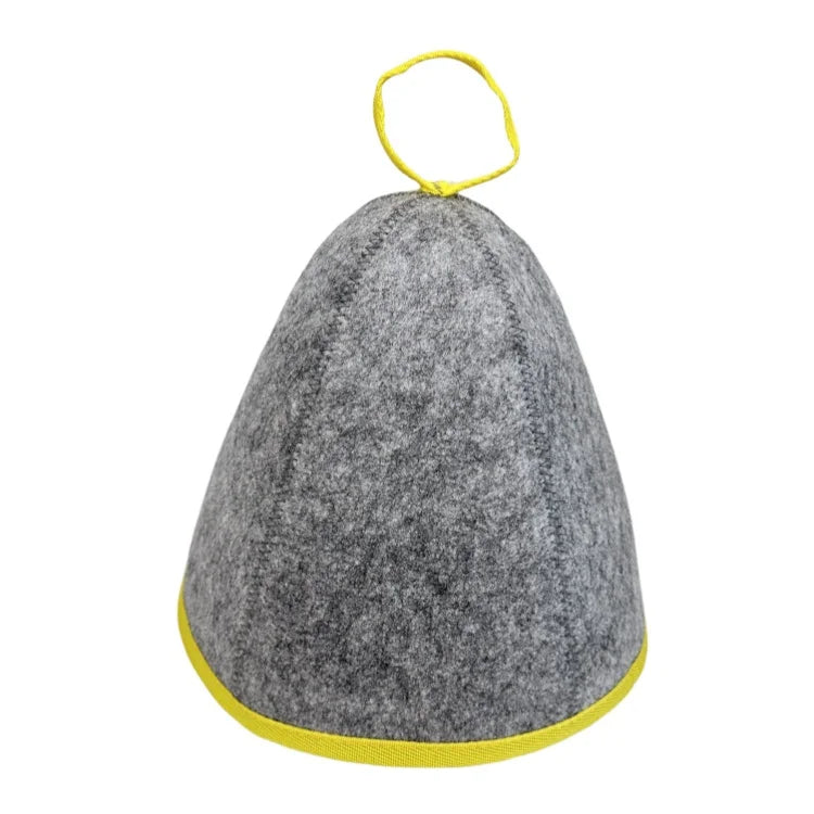 New Cute Russian Sauna Caps With Spot Printing Fashion Felt Sauna Hats with Hanging Loop