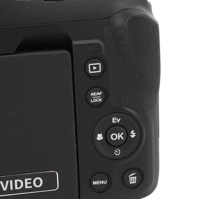 Digital Zoom Camera 4K 72MP HD Digital Video Camera Slow Motion Image Stabilization Time Lapse with Telescopic Lens for Travel