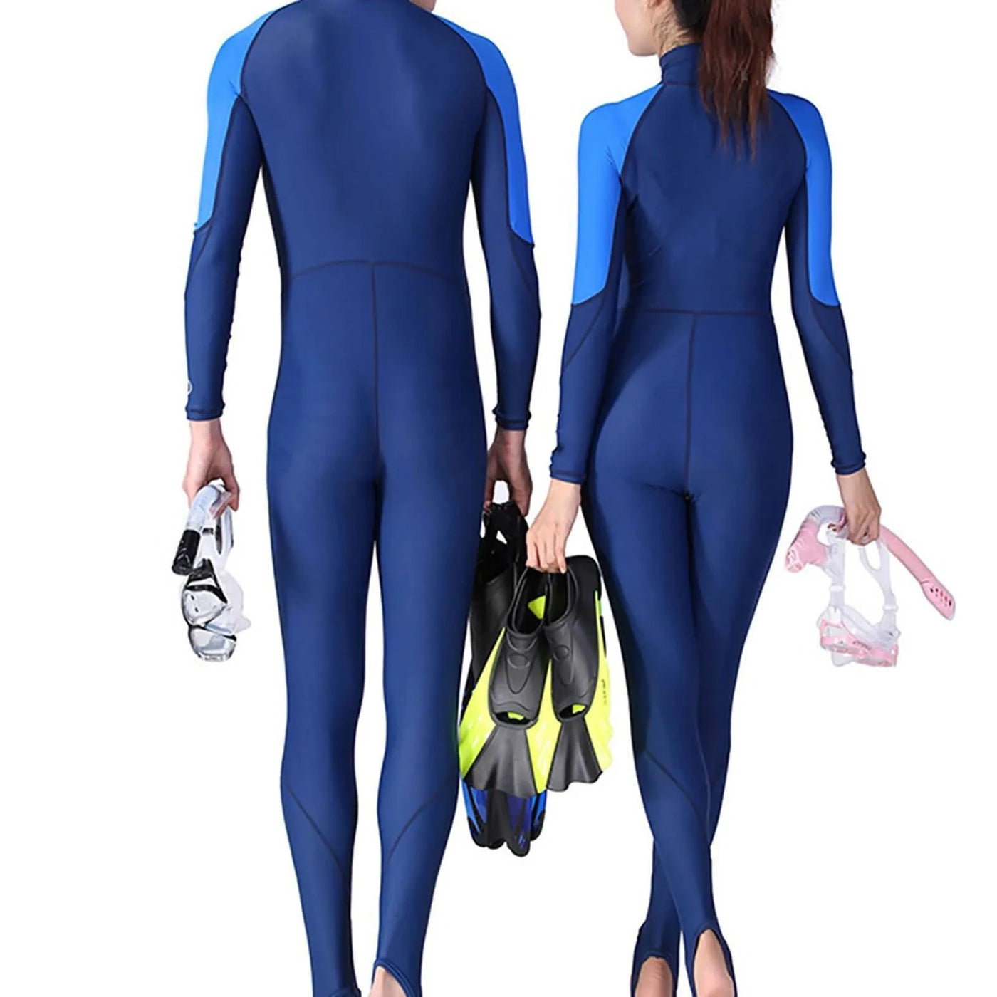 Professional Wetsuit Neoprene Blue For Men Women Long Sleeve Diving Suit One-piece Couple Wetsuit Surfing Snorkeling