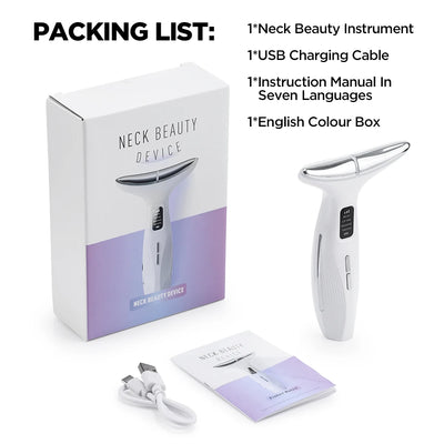 Neck Face Beauty Device 3 Modes Vibration Facial Massage for Neck Home Use Beauty Device Skin Tighten Face Lifting Machine