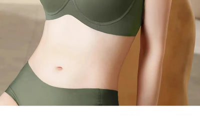 Breathable Full Cup Bra Women's Underwear Invisible Anti-Sagging Side Breast Collection Large Size Summer Brassiere Comfortable