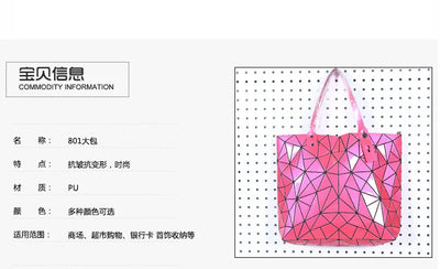 Fashion Luxury bag Women Top-Handle Bag New Designer Famous Brand Lady Shoulder Bag Bright Geometry Female Handbags Totes