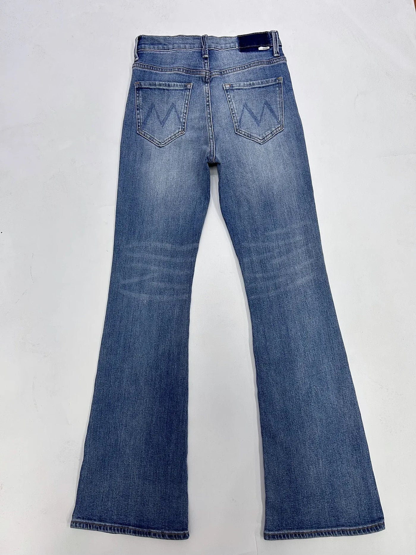 Women jeans High waisted light blue flare pants denim pants
