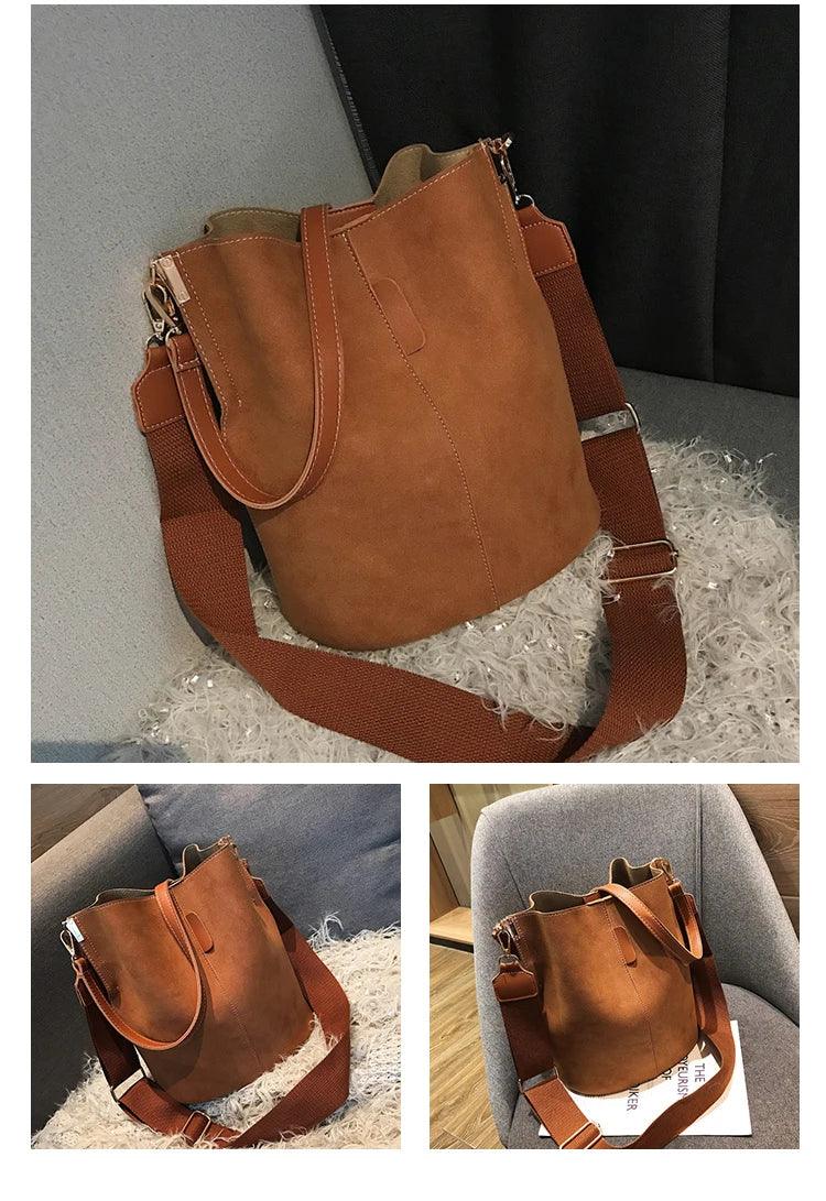 Designer Handbags Ladies Bucket Bag PU Leather Shoulder Large Capacity Crossbody Bags for Women High Quality New Tote Bag
