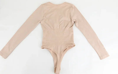 Women Full Body Shaper Long Sleeve Round Neck Shapewear Slimming Breathable Bodysuit Seamless Tummy Control Waist Trainer Corset