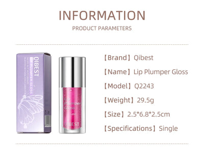 Plump Lip Glow oil Lip Care Oil Plumping Lip Gloss Non-Sticky Formula lip oil moisturizing Lipstick Hydrating Polished lips oil