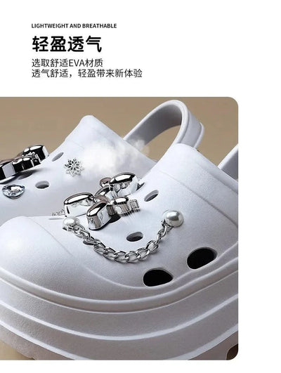Clogs Clogs Women's Slippers Summer Home Sandals Non Slip Garden Shoes Fashion  Flat Shoes Orginal Outdoor Couples EVA Design