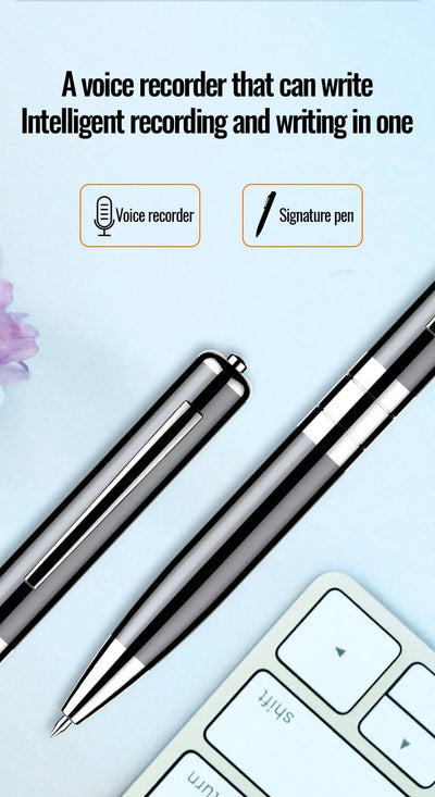 Portable Mini Digital Voice Recorder Sound Dictaphone Voice Activated Noise Reduction Recording Pen Long Time Audio Recorder