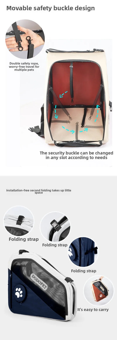 Pet Carriers Car Cage Portable Breathable Dogs Going Out Travel Foldable Kennel Pet Supplies Cages Accessories Transportin Perro