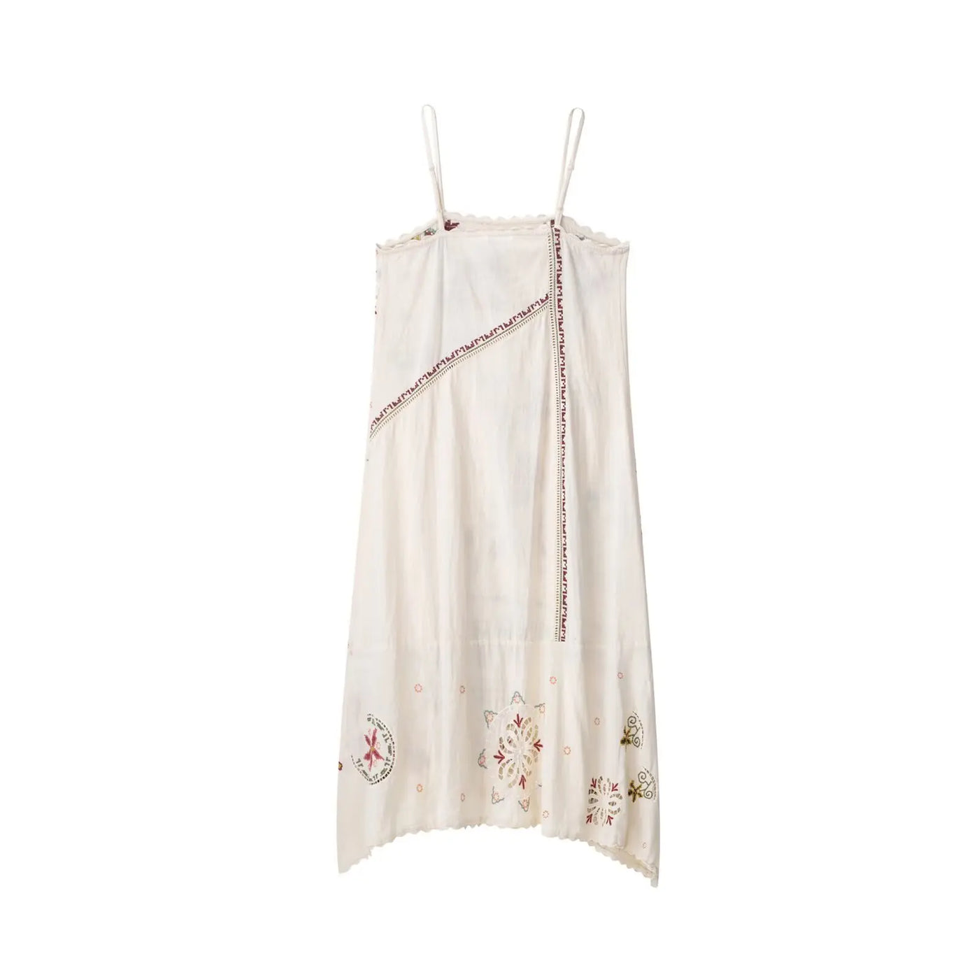2025 Flower Embroidered Slip Dress Asymmetrical Design Sexy Fashion Casual personality Women's Dresses New Summer Dress