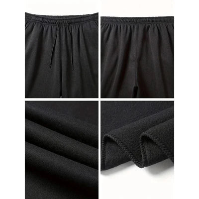 Men's Activewear Joggers Performance Fabric Workout Pants Secure Pockets Fitness Training Athletic Trousers