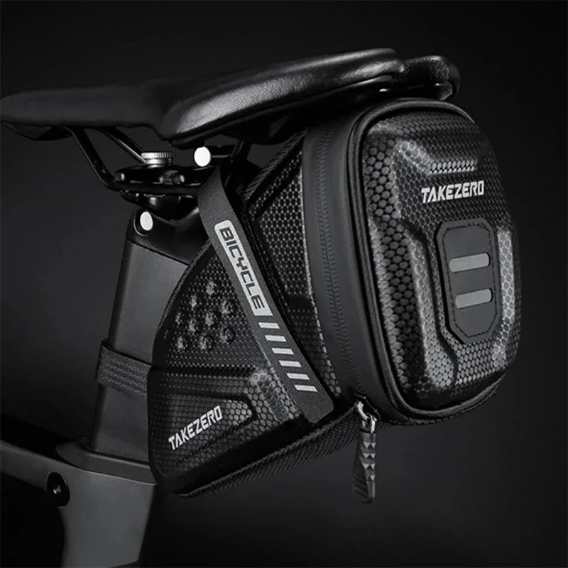 Fashion Waterproof Bicycle Saddle Bag Road Bike Saddlebags Reflective Striped Bicycle Tool Holder Bag MTB Accessories Tools
