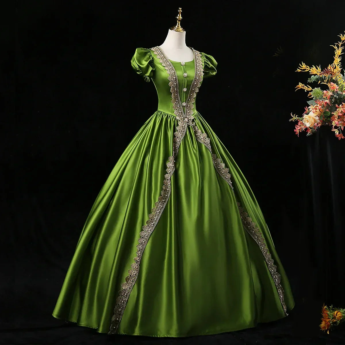 Customized Ball Gown Medieval Dresses Court Victorian Marie Birthday Party Gowns Masquerade Theater Halloween Abendkleider