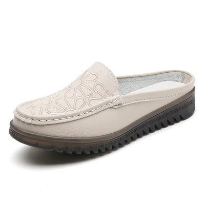 Women Slippers 2025 Spring New Casual Half-slip Shoes Ladies Slip on Closed Toe Sandals Zapatos De Mujer Women's Slingback Shoes