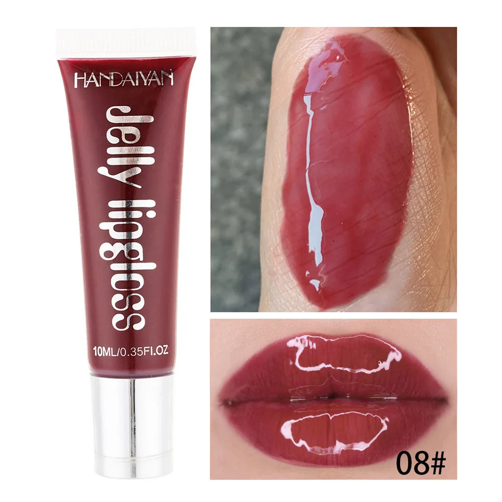 Candy Shades Moisturizing Lip Gloss Lip Oil Makeup Shinny Nutritious Liquid Lip Glosses Cherry Jelly Oil Clear Lipgloss