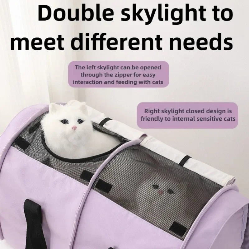 Pet Crossbody Bags Strong Bearing Capacity Breathable and Wear-resistant Cats Bag Carriers Large Space Portable Pet Products
