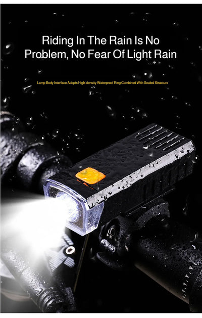 Mountain bike headlight mountain bike riding rainproof night riding headlight rechargeable mountain bike light