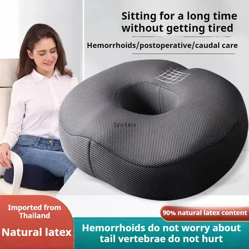Latex Hemorrhoid Seat Cushion Thickened Office Beautiful Buttocks Pregnant Women Buttocks Pad Hollow Tailbone Protect Cushions