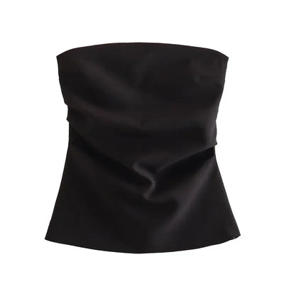 TRAF Top Women Summer Tanks&Camis Corset Tops Ladies Fashion Casual Sexy Elegant White Black Blue Pink Sleeveless Tank Tops
