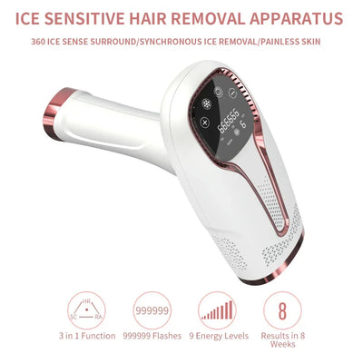 Professional Women Laser Hair Removal IPL Epilator Female Pulsed Light Electric Depilatory Device For Facial Body Bikini