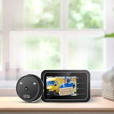 Video Peephole Doorbell Camera Video-eye Auto Record Electronic Ring Night View Digital Door Viewer Entry Home Security