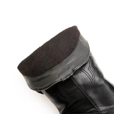 New Women Boots Winter High Top Western Outdoors Cowboy Boots Fashion Ankle Boots Embroidered Printed Casual High Top Shoes 906