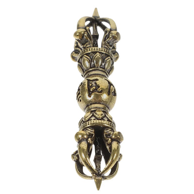 Vajra Pestle Home Decor Buddhism Deck Statue Small Mini Brass Adornments Craft Office