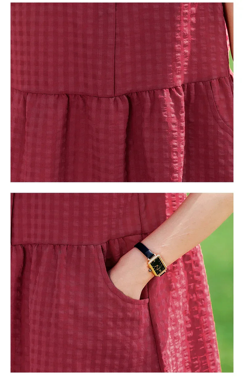 New Arrival Solid Summer dresses for Women Sleeveless plus size dresses vestido verano mujer