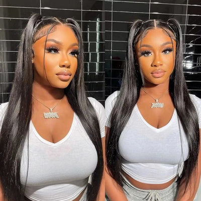 30 40 Inch Bone Straight 13x6 HD Lace Frontal Human Hair Wigs 13x4 Lace Front Wig 100% Human Hair Wig Remy Brazilian Pre Plucked
