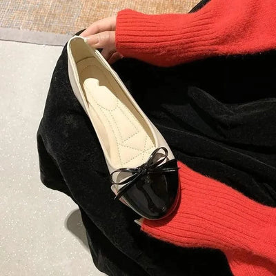 Non-slip Bowknot Comfortable Flat Ballerina Shoes for Women