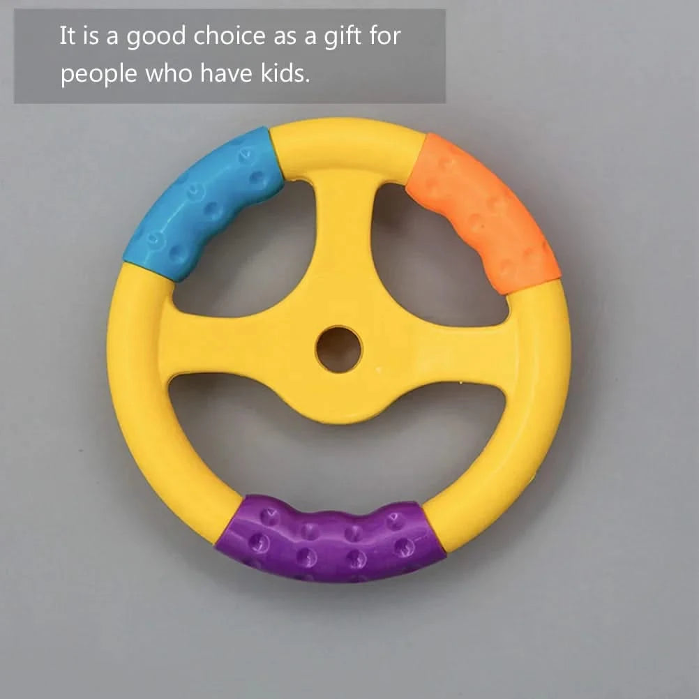 Durable Kids Toy Car Steering Wheel For Bumper Car Multicolor Universal With Screws Plastic Handle Gift Vocal Toys Electronic