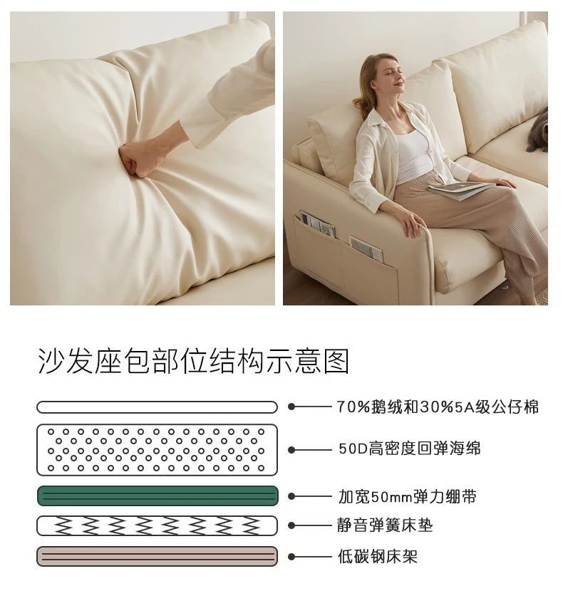 Longer Background Sofa Pillows European Modern Convertible Pull Out Sofa Bed Single Reading Muebles De Sala Home Furniture