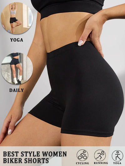 Biker Shorts For Women Super Soft No See Through Workout Yoga Running Cycling Push Up Gym Fitness Shorts Women's Activewear