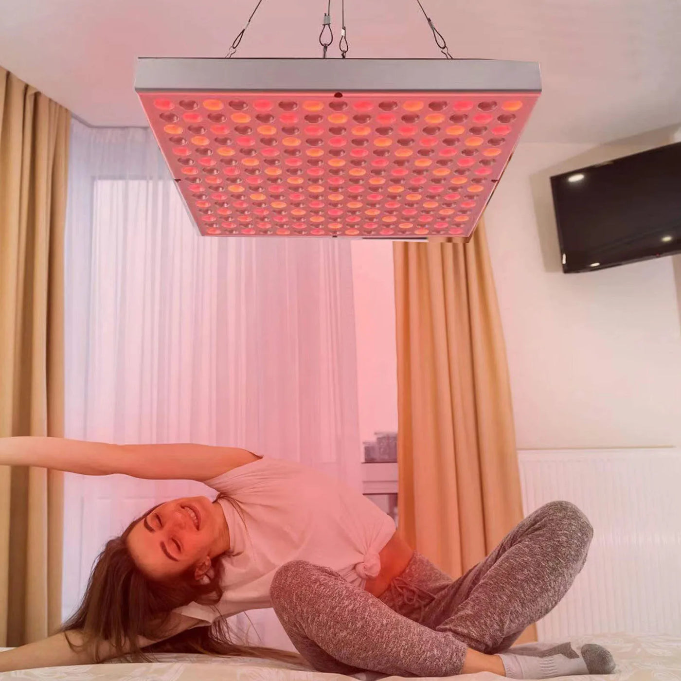45W Red LED Light Therapy Panel, Deep Red 660nm and Near Infrared 850nm LED Light Therapy Combo