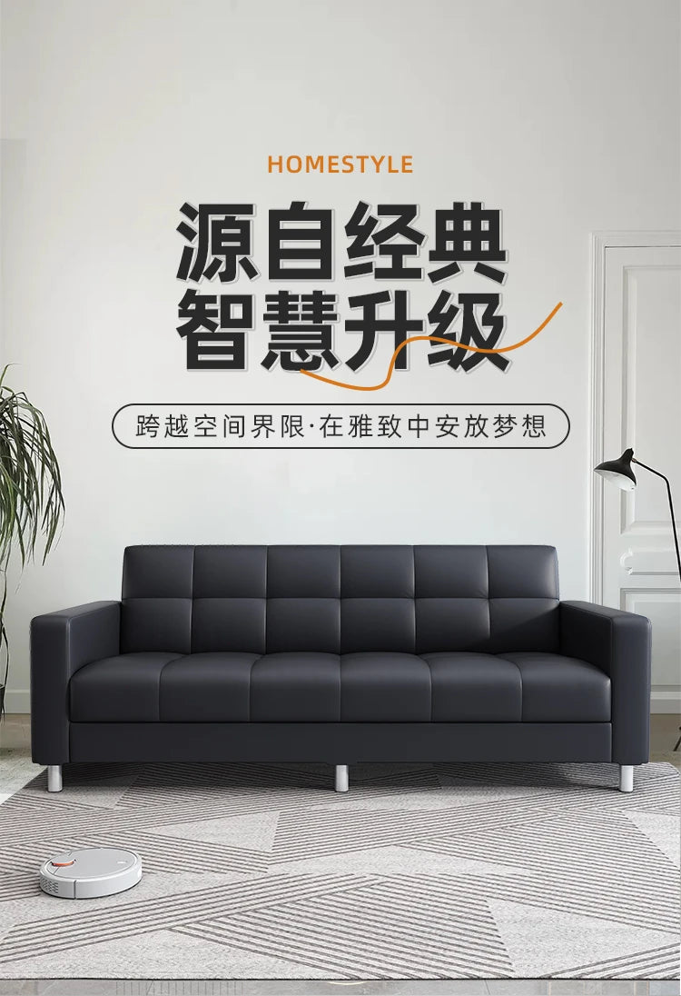 Black Living Room Sofa Bed Foldable Sectional Corner Modern Sofa Designer Elegant Muebles Para Habitacion Home Furniture
